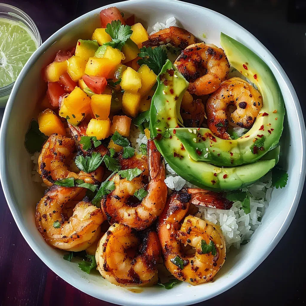 Shrimp and Avocado Bowls with Mango Salsa 