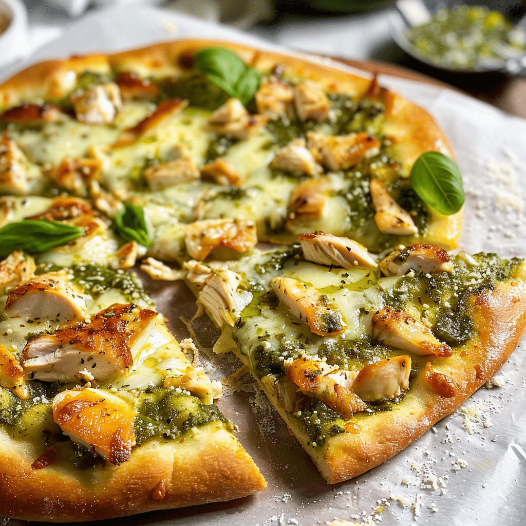 Chicken Pesto Pizza