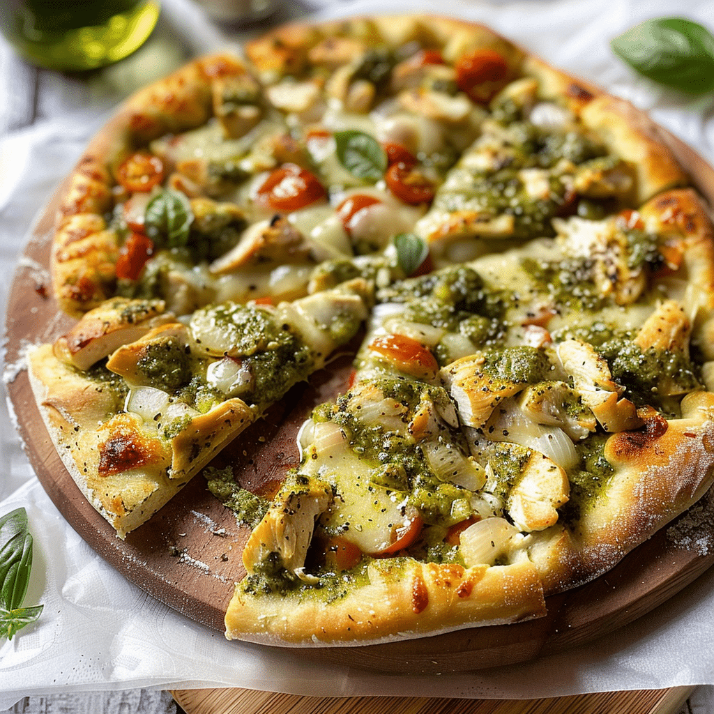 Chicken Pesto Pizza