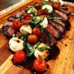 Balsamic Caprese Grilled Flank Steak