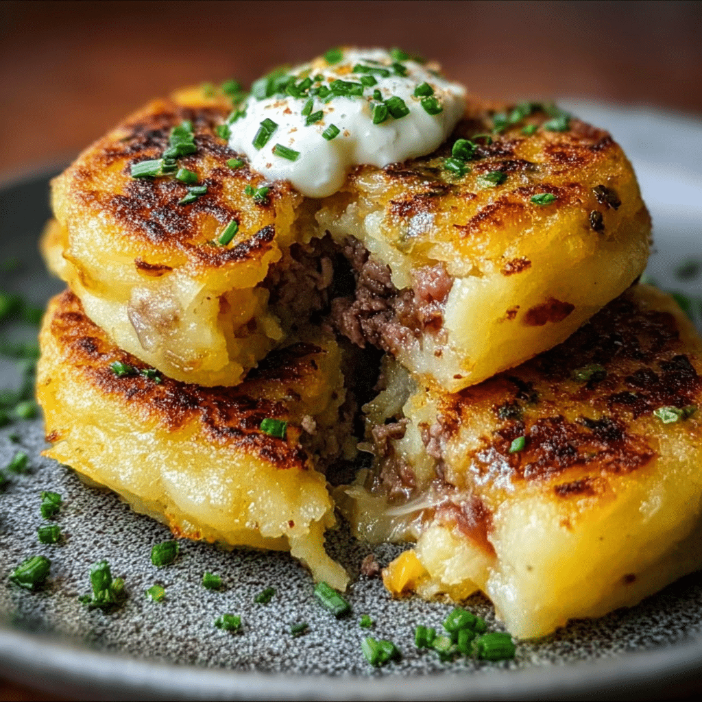 Stuffed Potato Pancakes