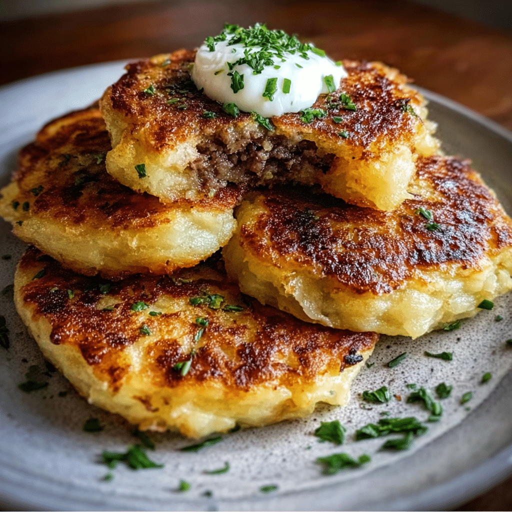 Stuffed Potato Pancakes