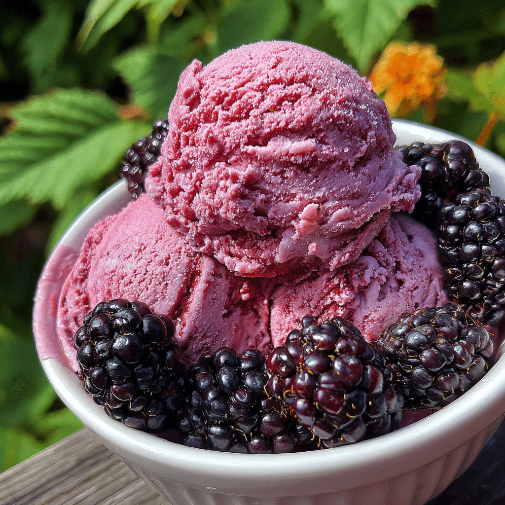 Blackberry Honey Ice Cream