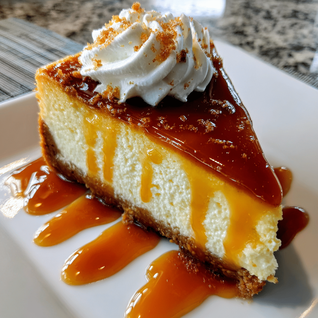 Rich Caramel Cheesecake