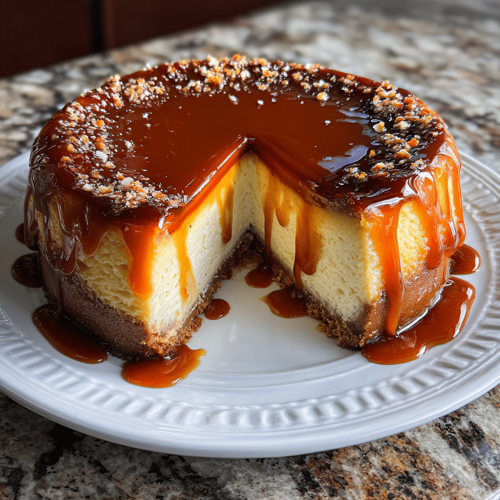 Rich Caramel Cheesecake