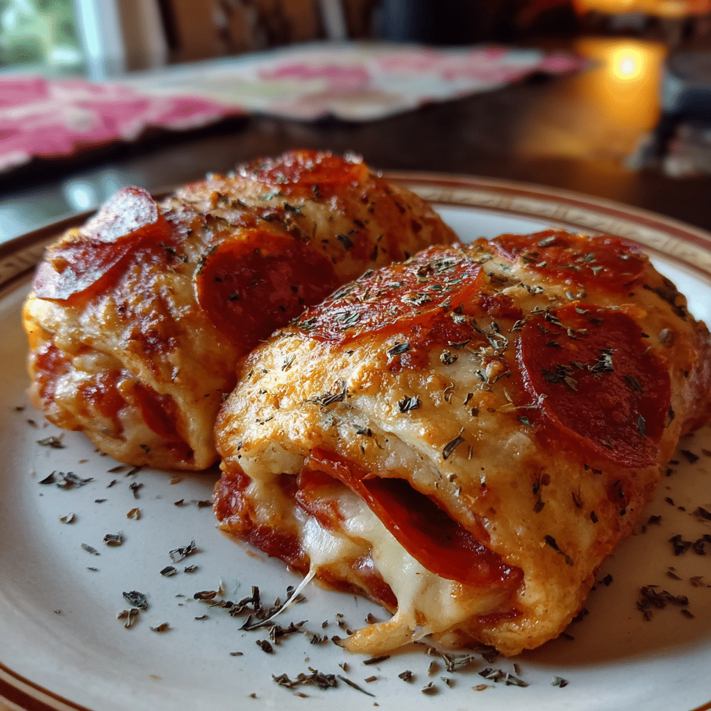 Cheesy Pepperoni Roll-Ups