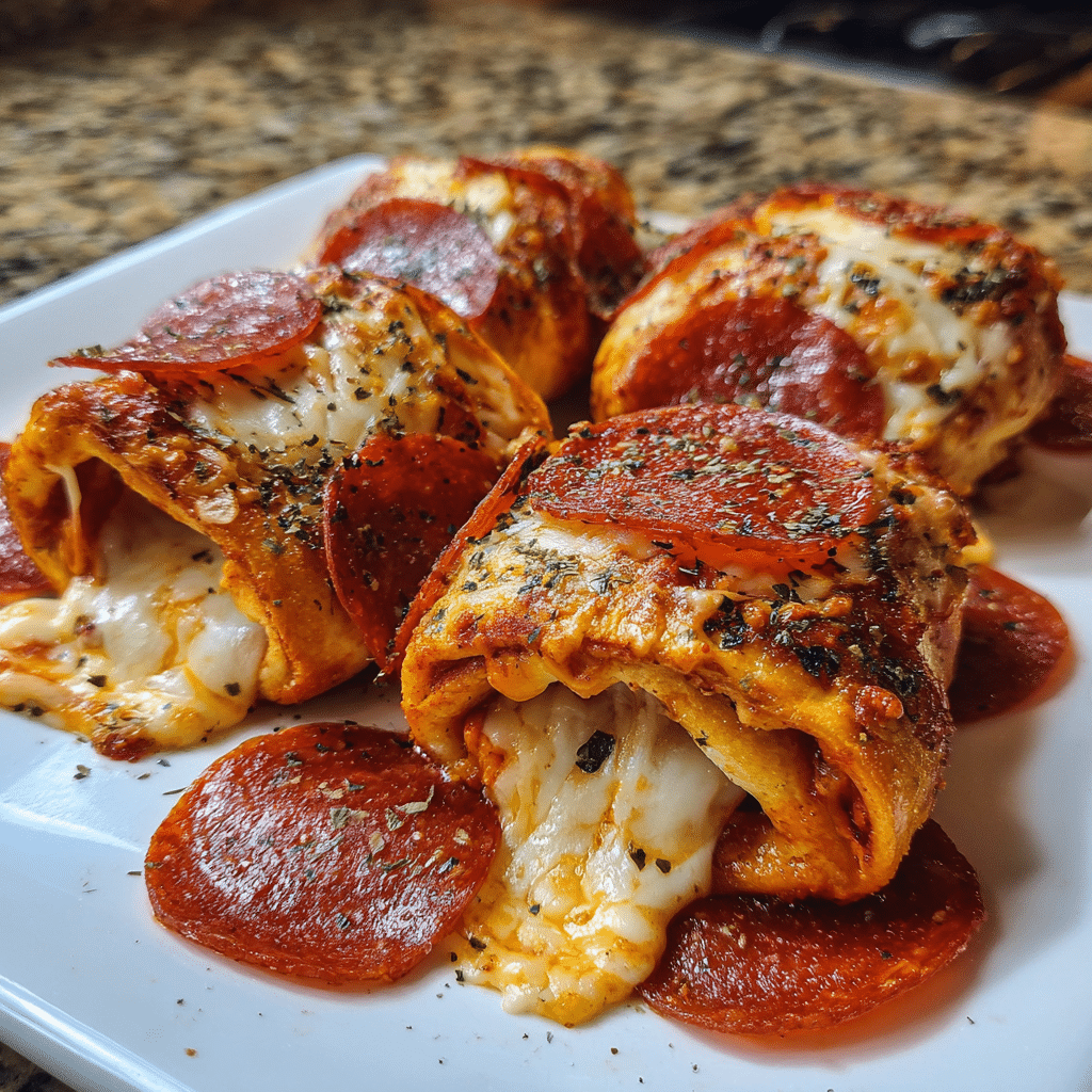 Cheesy Pepperoni Roll-Ups