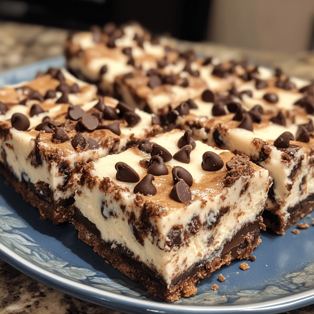 Chocolate Chip Cheesecake Bars