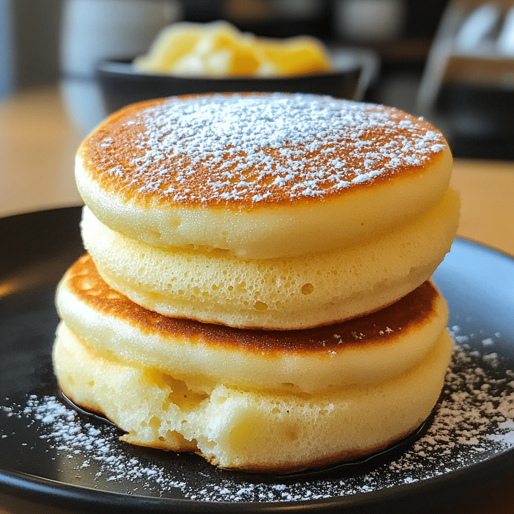 Fluffy Japanese Soufflé Pancakes