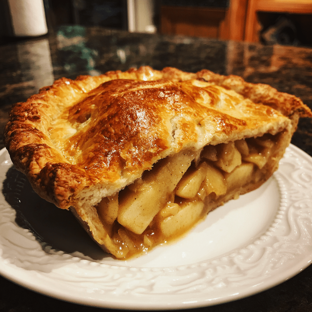 Homemade apple pie