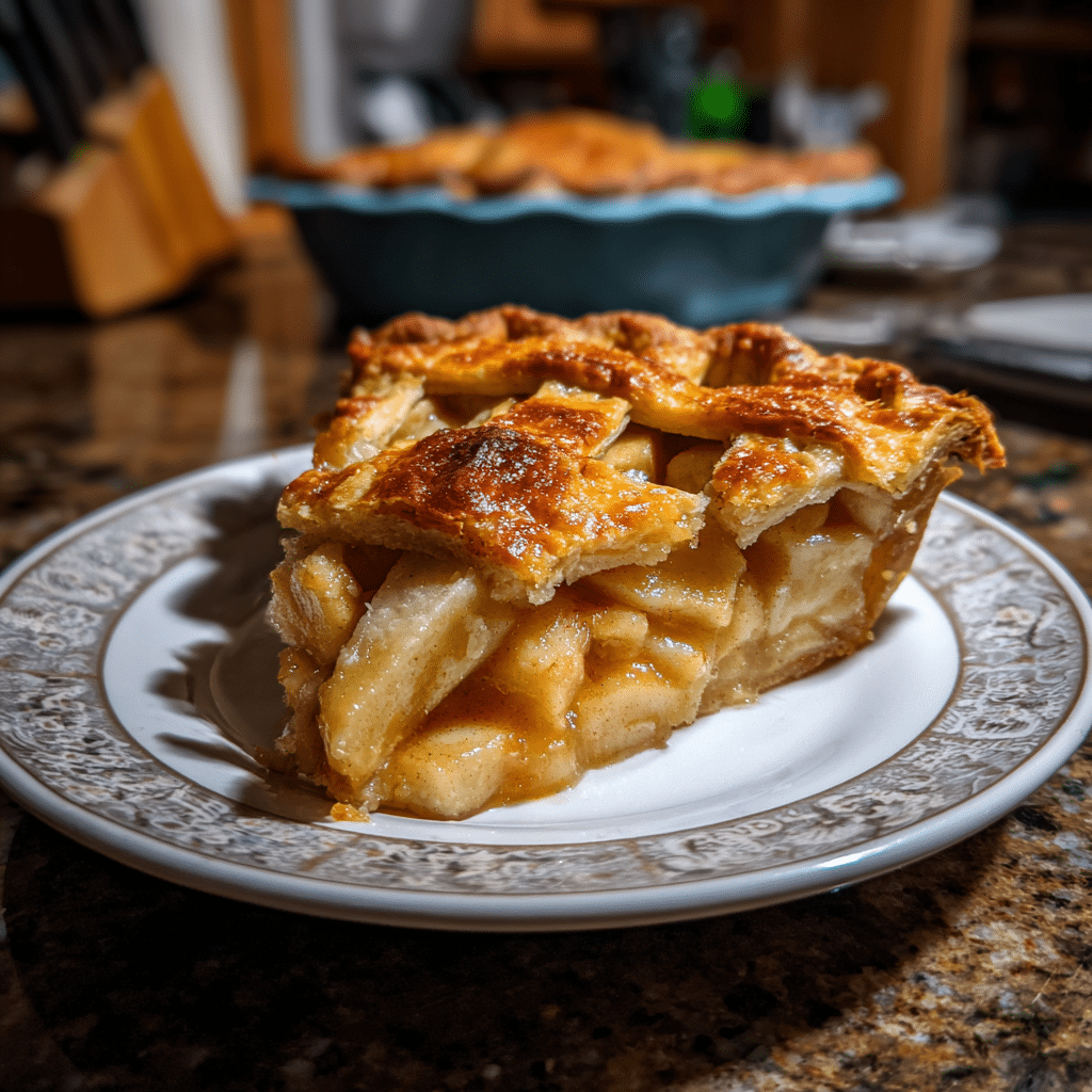 Homemade apple pie