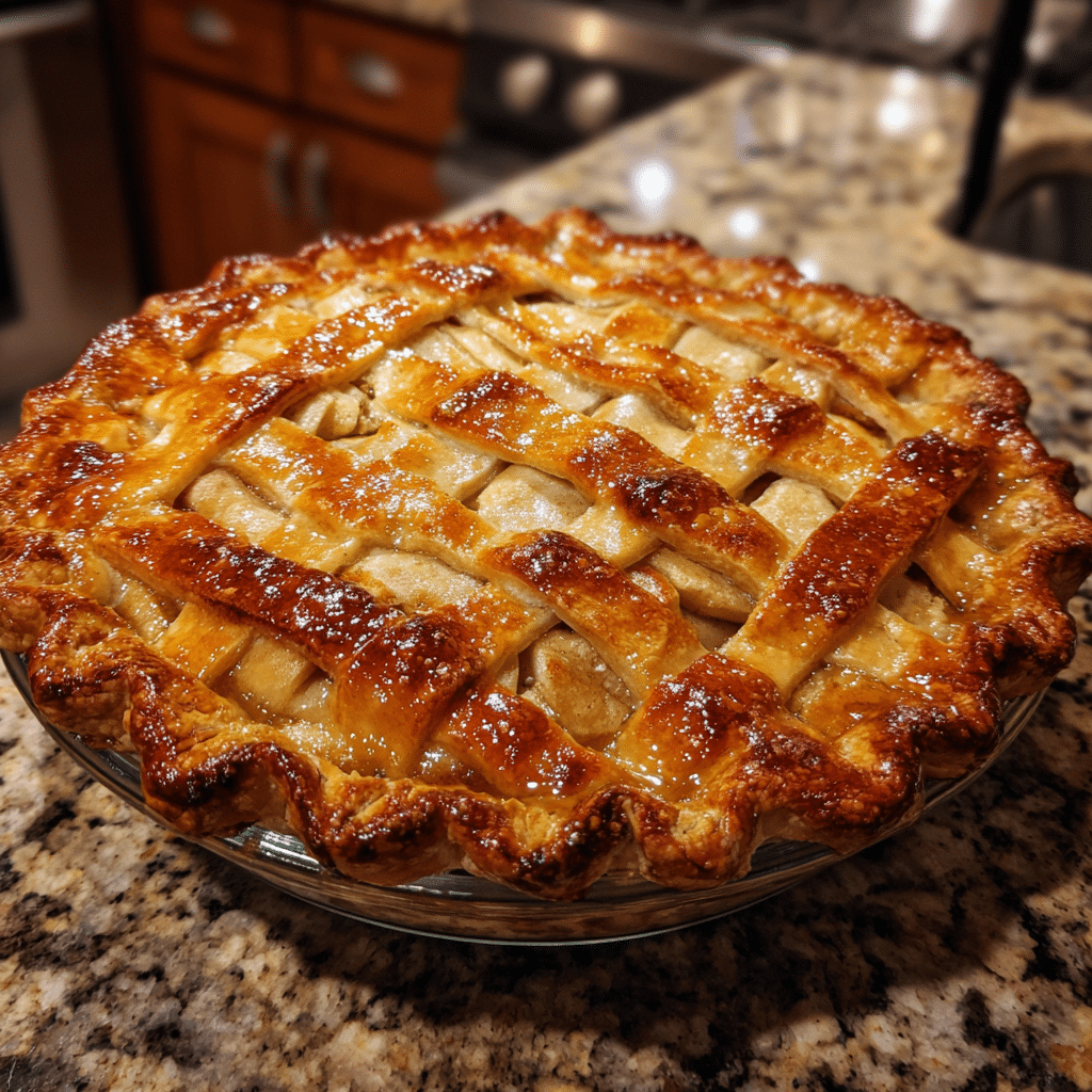 Homemade apple pie