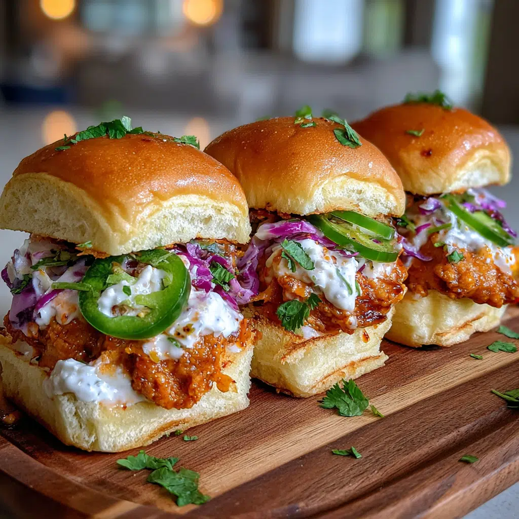 Nashville Hot Honey Butter Chicken Sliders