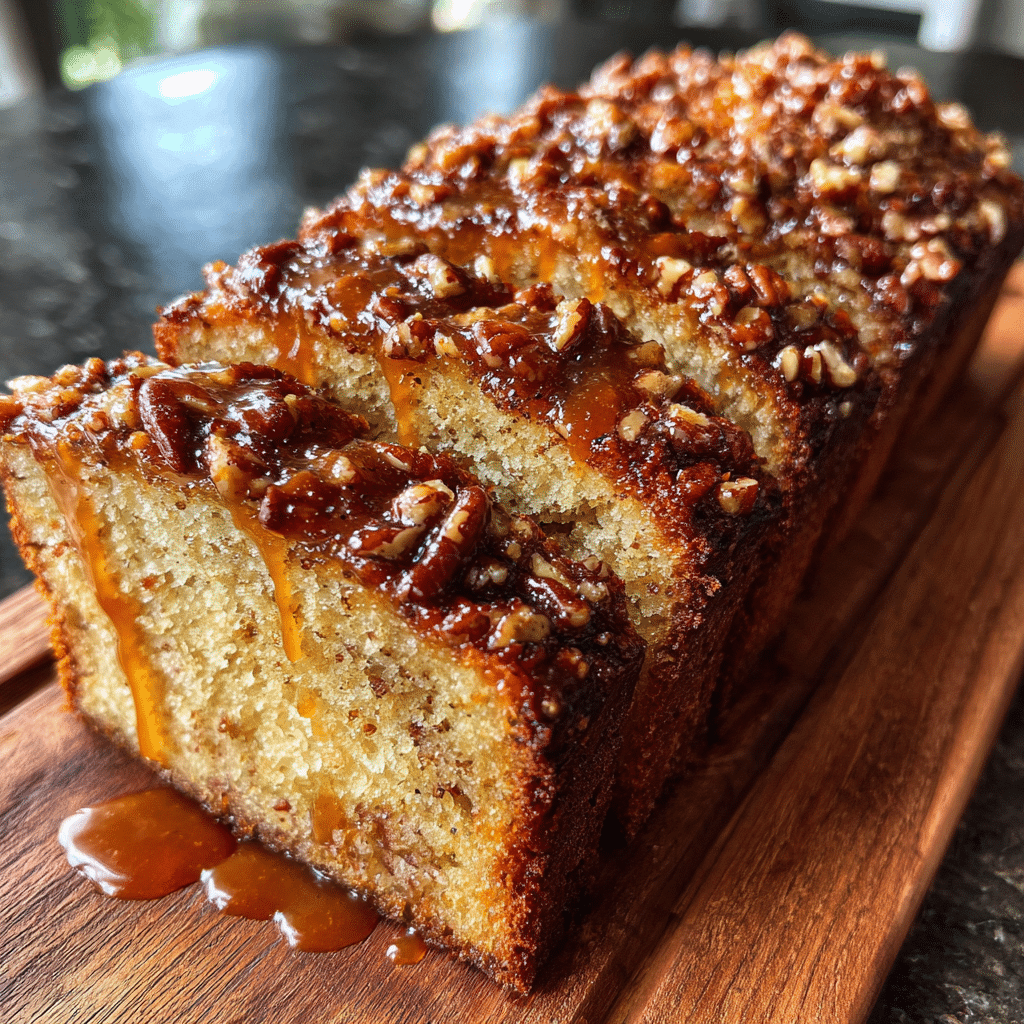 Pecan Praline Buttermilk Loaf Cake