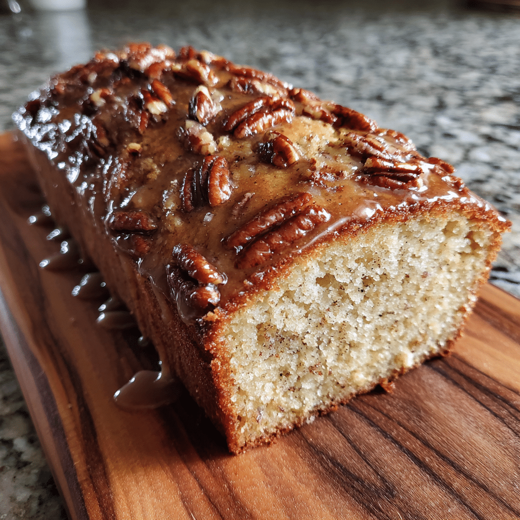 Pecan Praline Buttermilk Loaf Cake