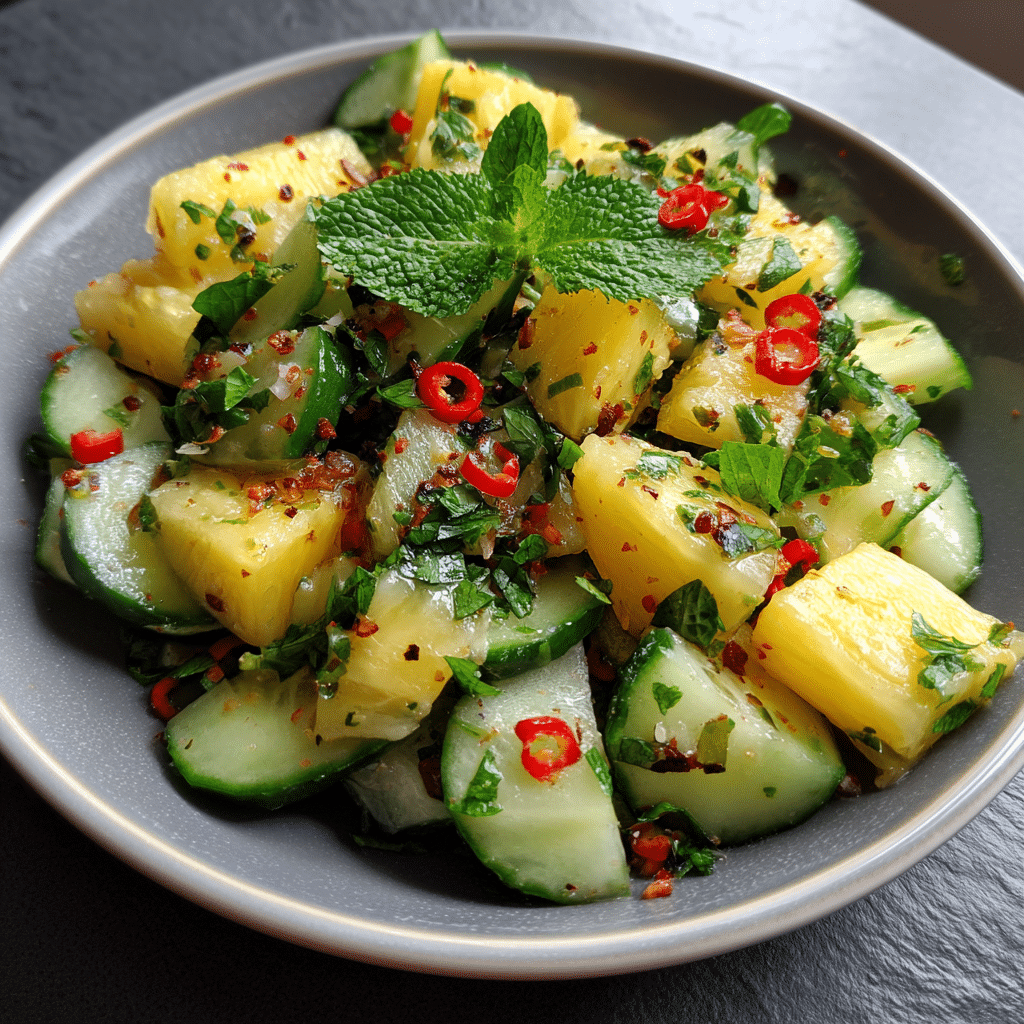 Pineapple Cucumber Salad Fresh