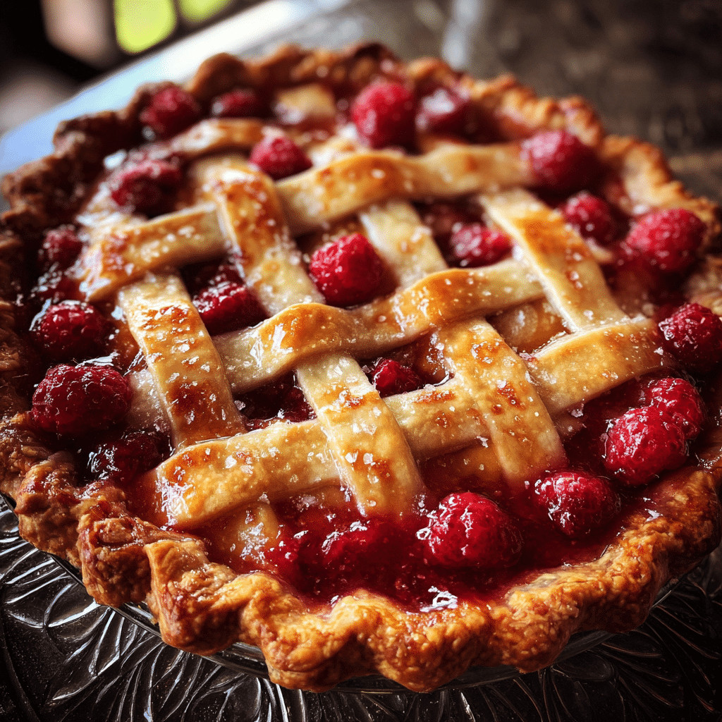 Raspberry Peach Pie