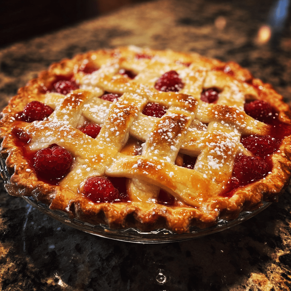 Raspberry Peach Pie