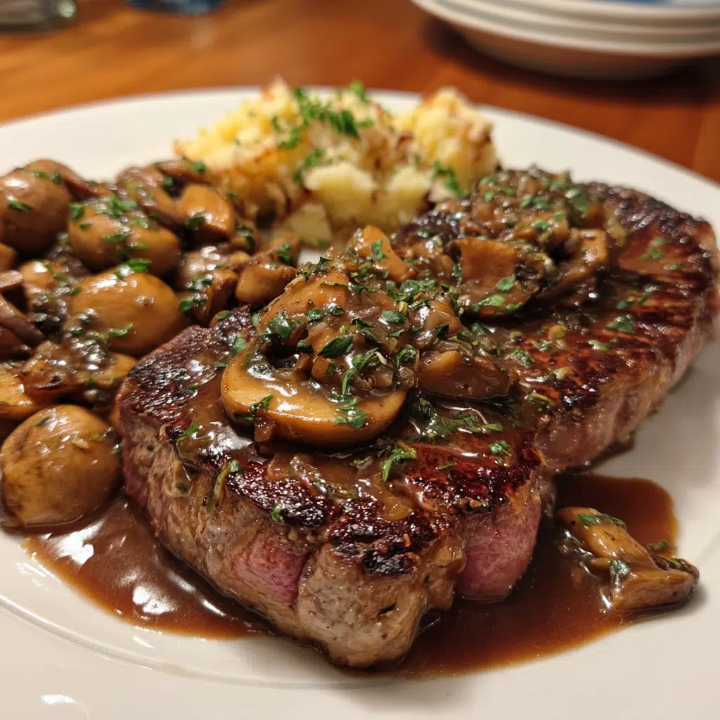 Rich Red Wine Mushroom Sauce for Steak