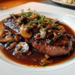 Rich Red Wine Mushroom Sauce for Steak