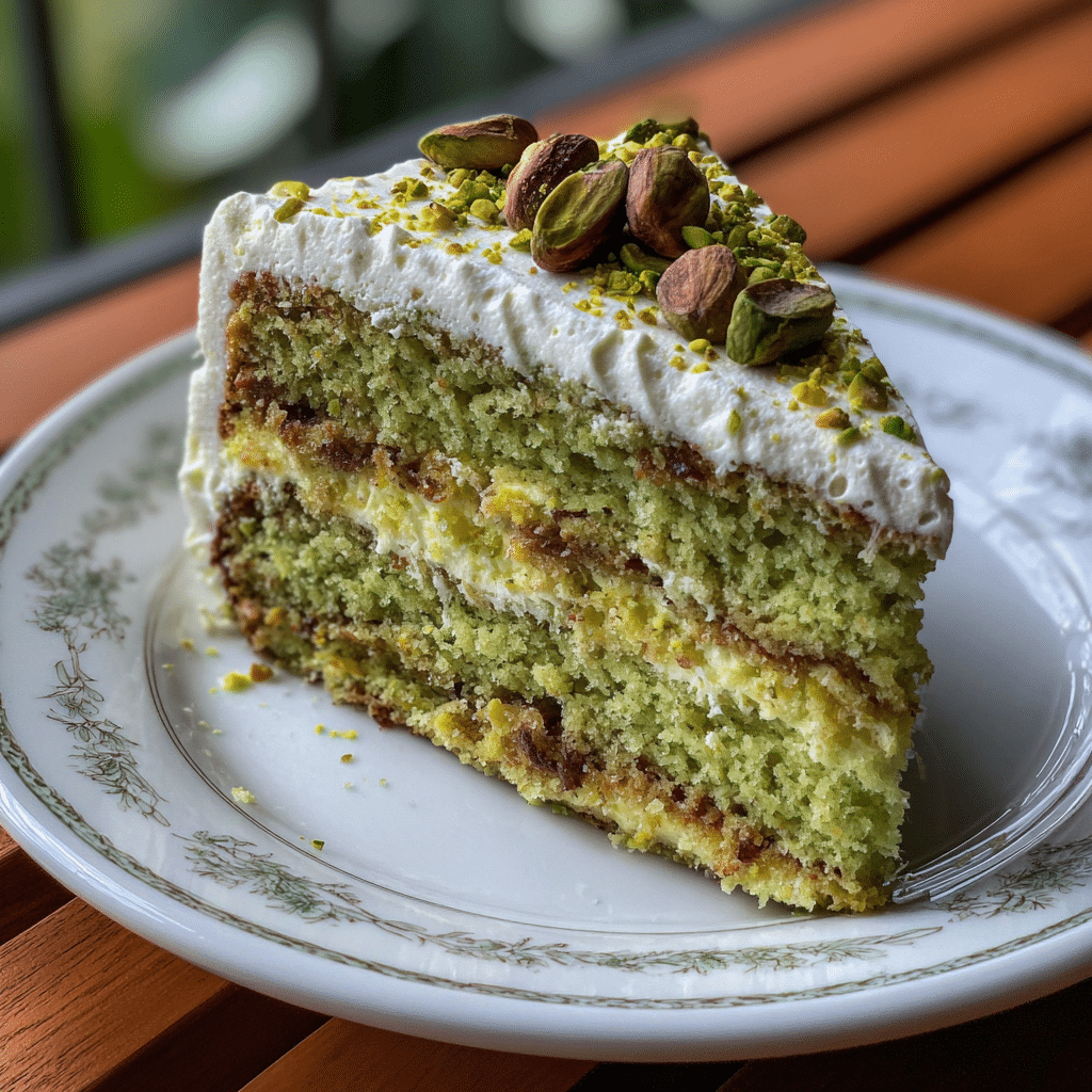 Tropical Pistachio Bliss Cake