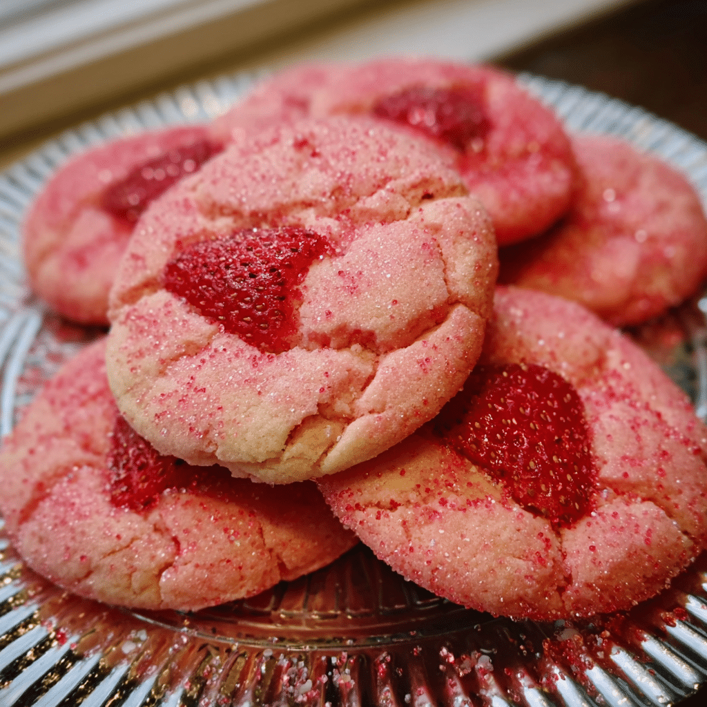 Strawberry Sugar Cookies