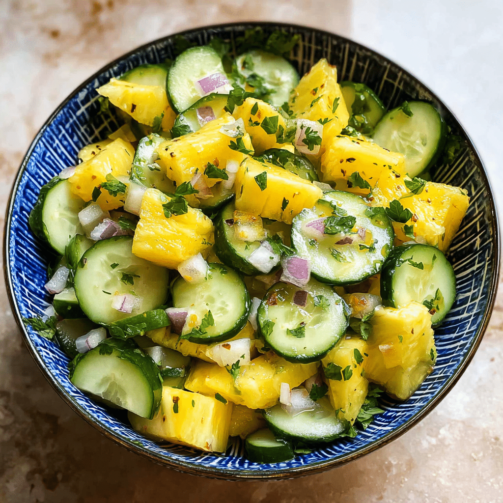 Pineapple Cucumber Salad Fresh