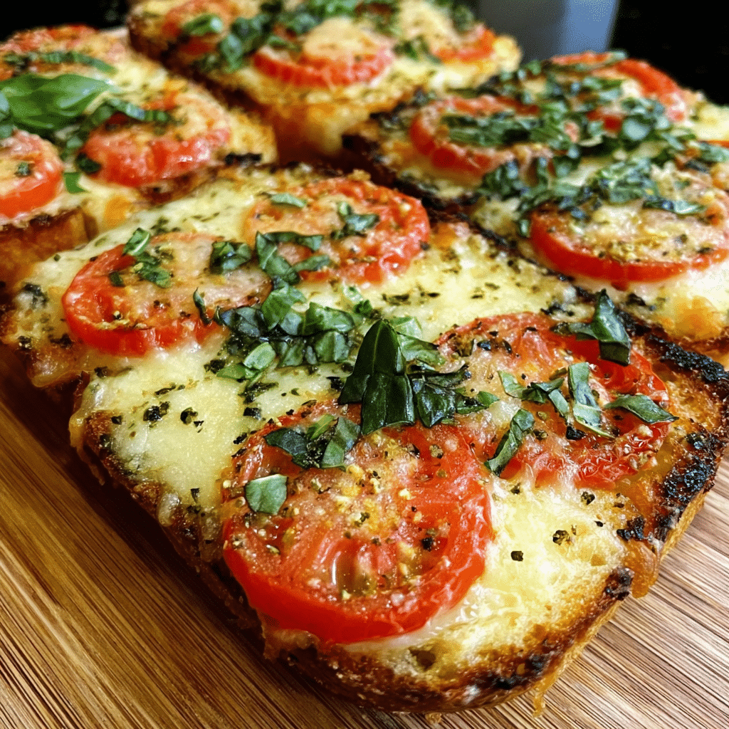 Tomato Basil Garlic Bread