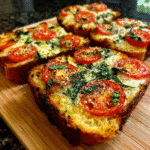 Tomato Basil Garlic Bread