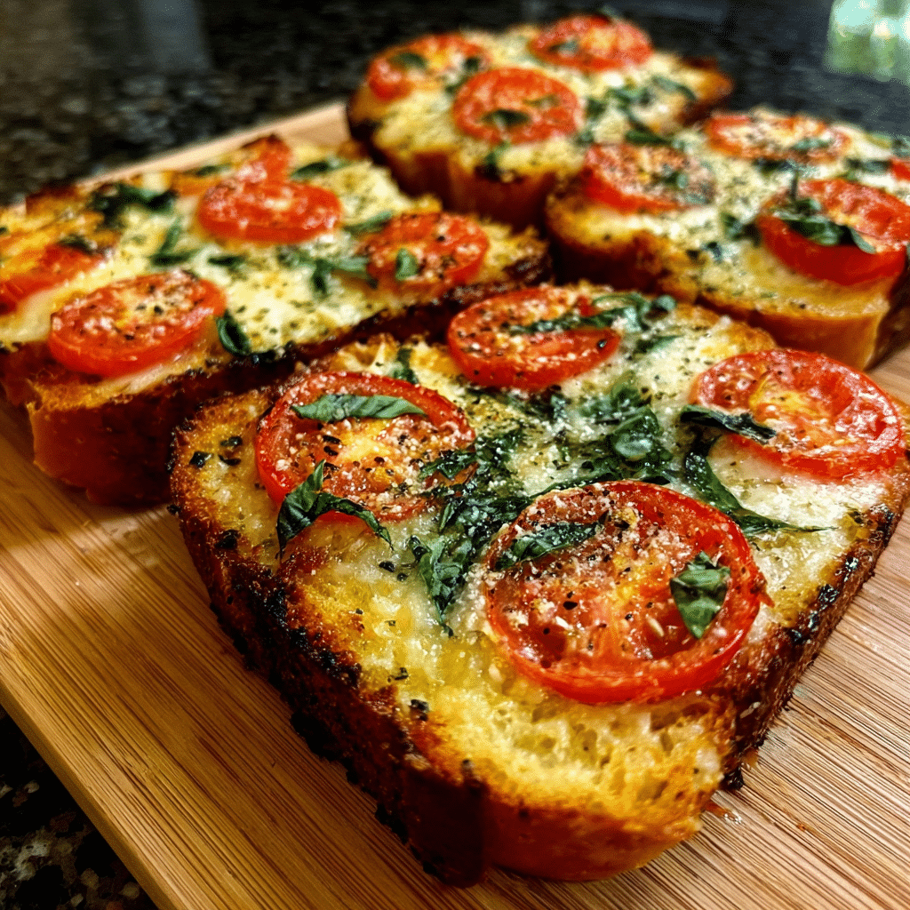 Tomato Basil Garlic Bread