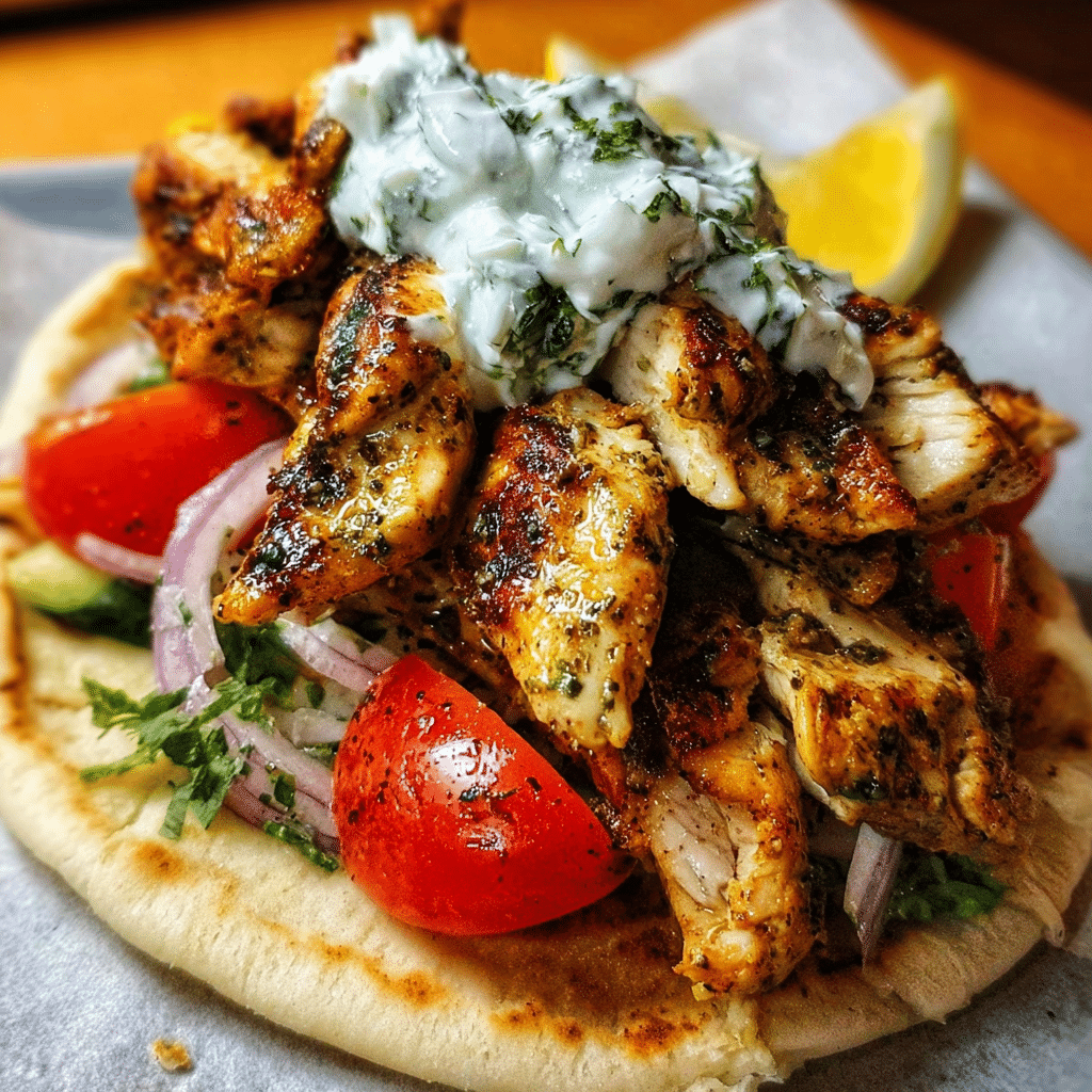 Greek Chicken Gyros