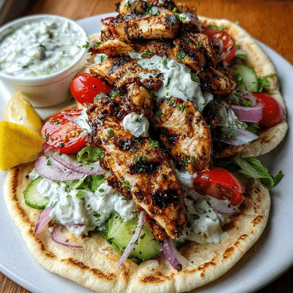 Greek Chicken Gyros