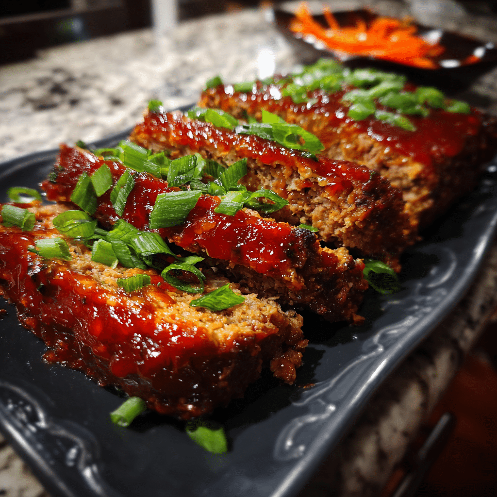Sweet & Spicy Korean BBQ Meatloaf