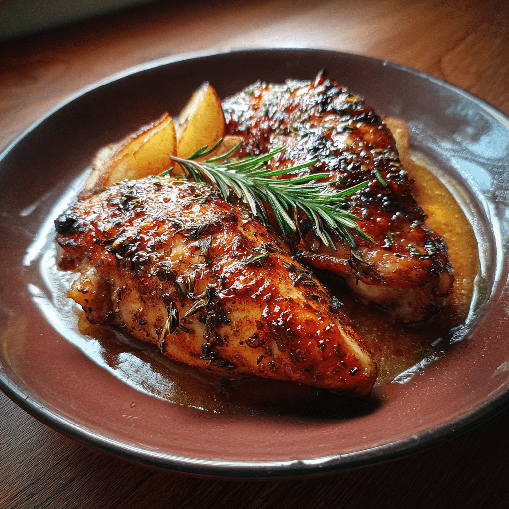 Apple Cider Glazed Chicken