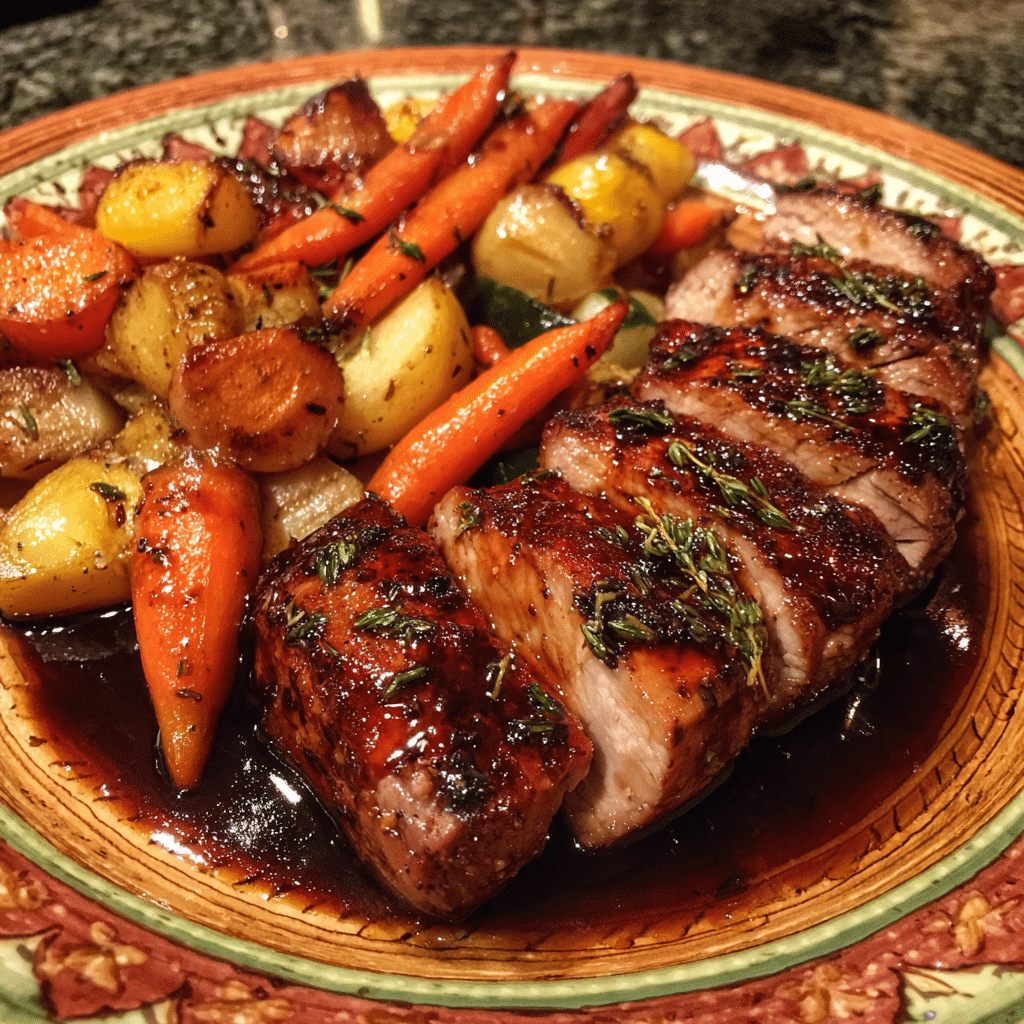 Balsamic Glazed Pork Tenderloin