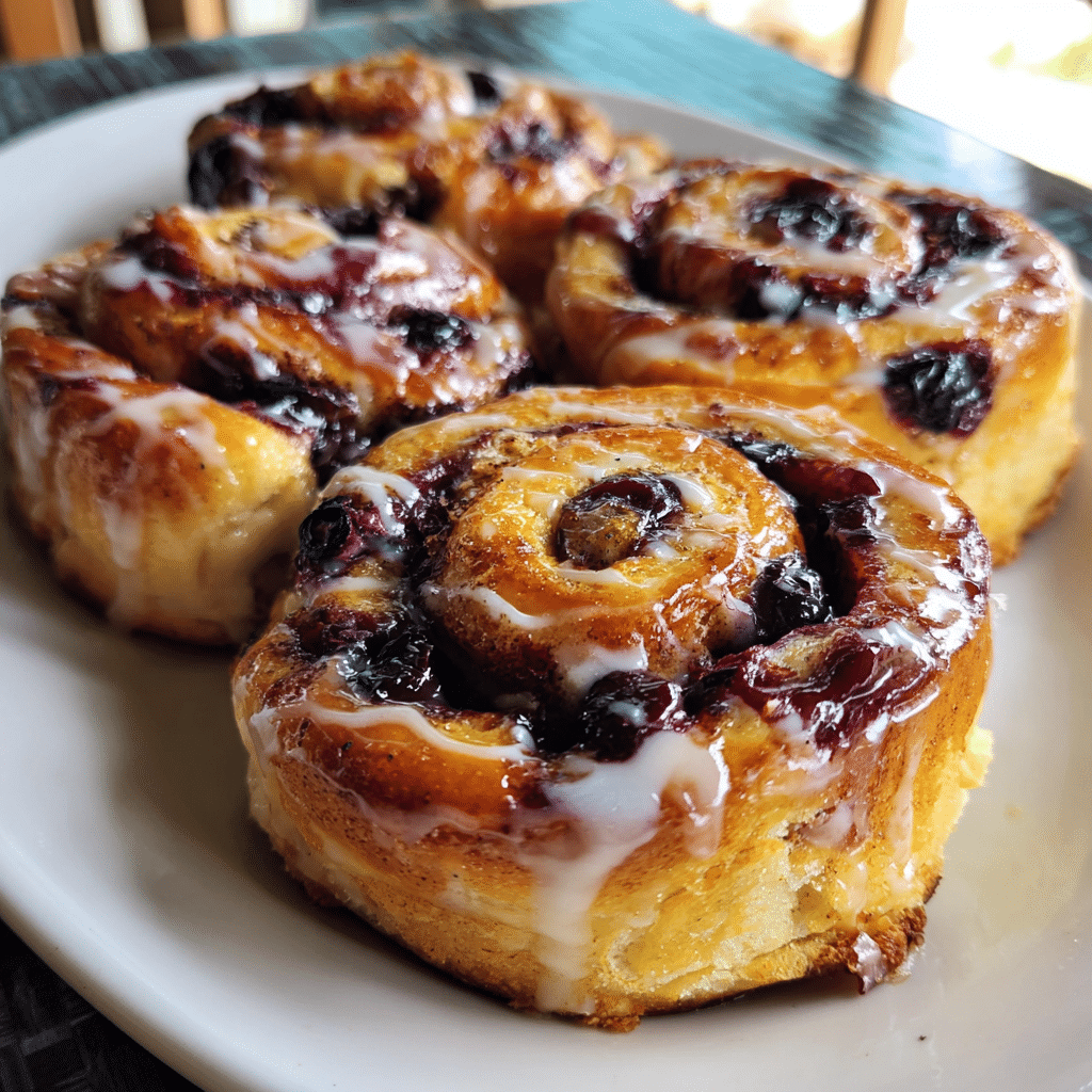 Blueberry Cinnamon Rolls