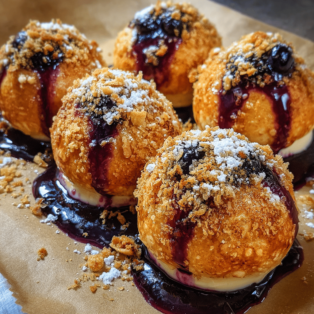 Blueberry Pie Bombs