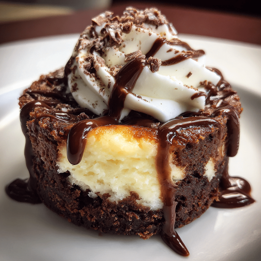 Brownie Bottom Mini Cheesecakes