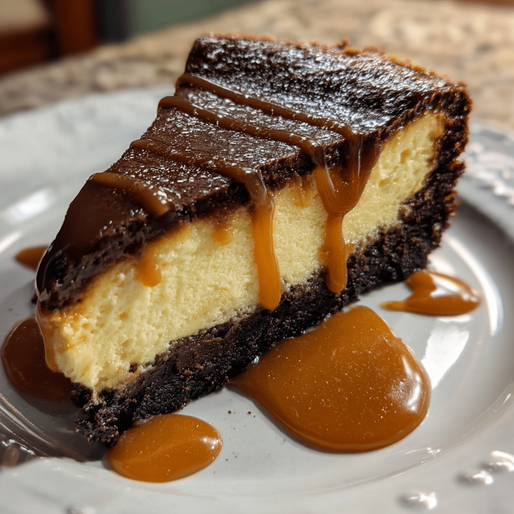 Caramel Brownie Cheesecake