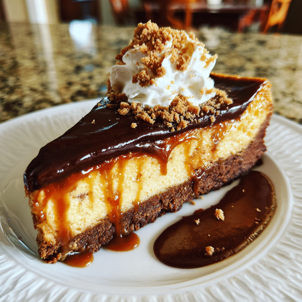 Caramel Brownie Cheesecake