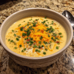 Cheddar Garlic Herb Potato Soup