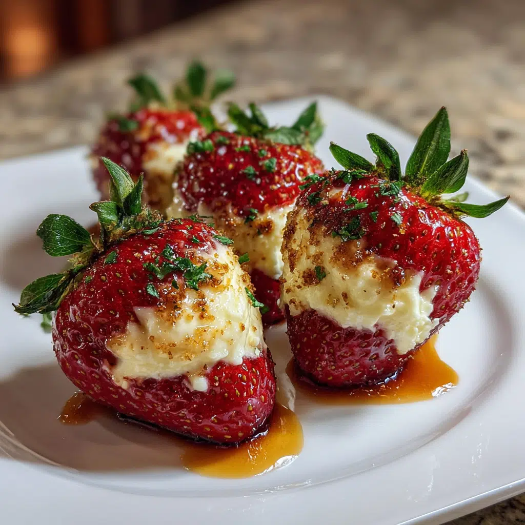 Cheesecake Stuffed Strawberries 