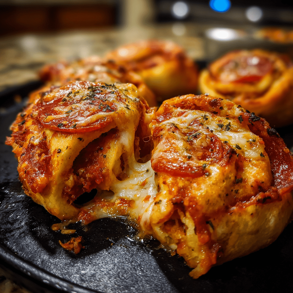 Cheesy Pepperoni Pizza Roll-Ups