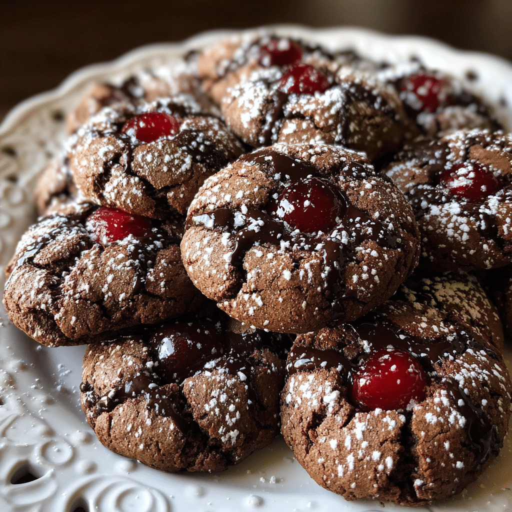 Chocolate Cherry Cookies
