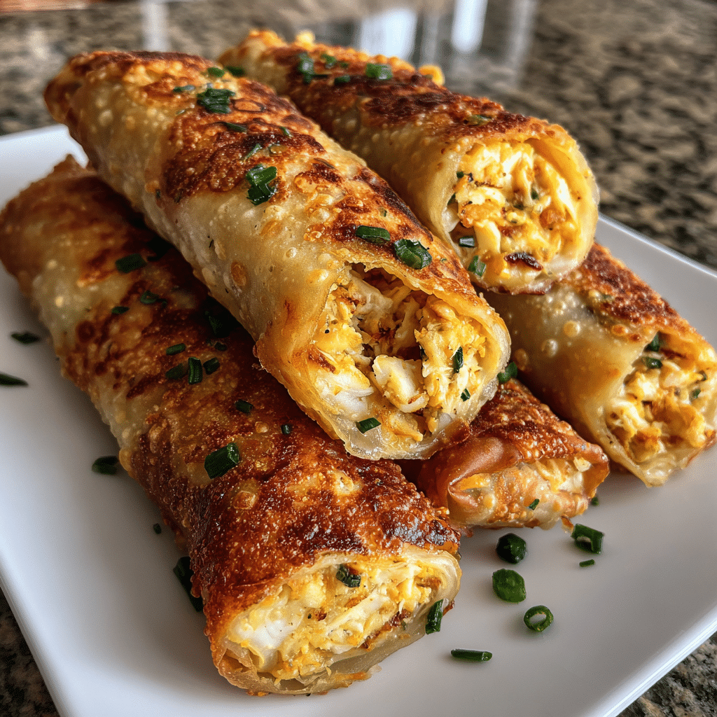 Crab Cake Egg Rolls