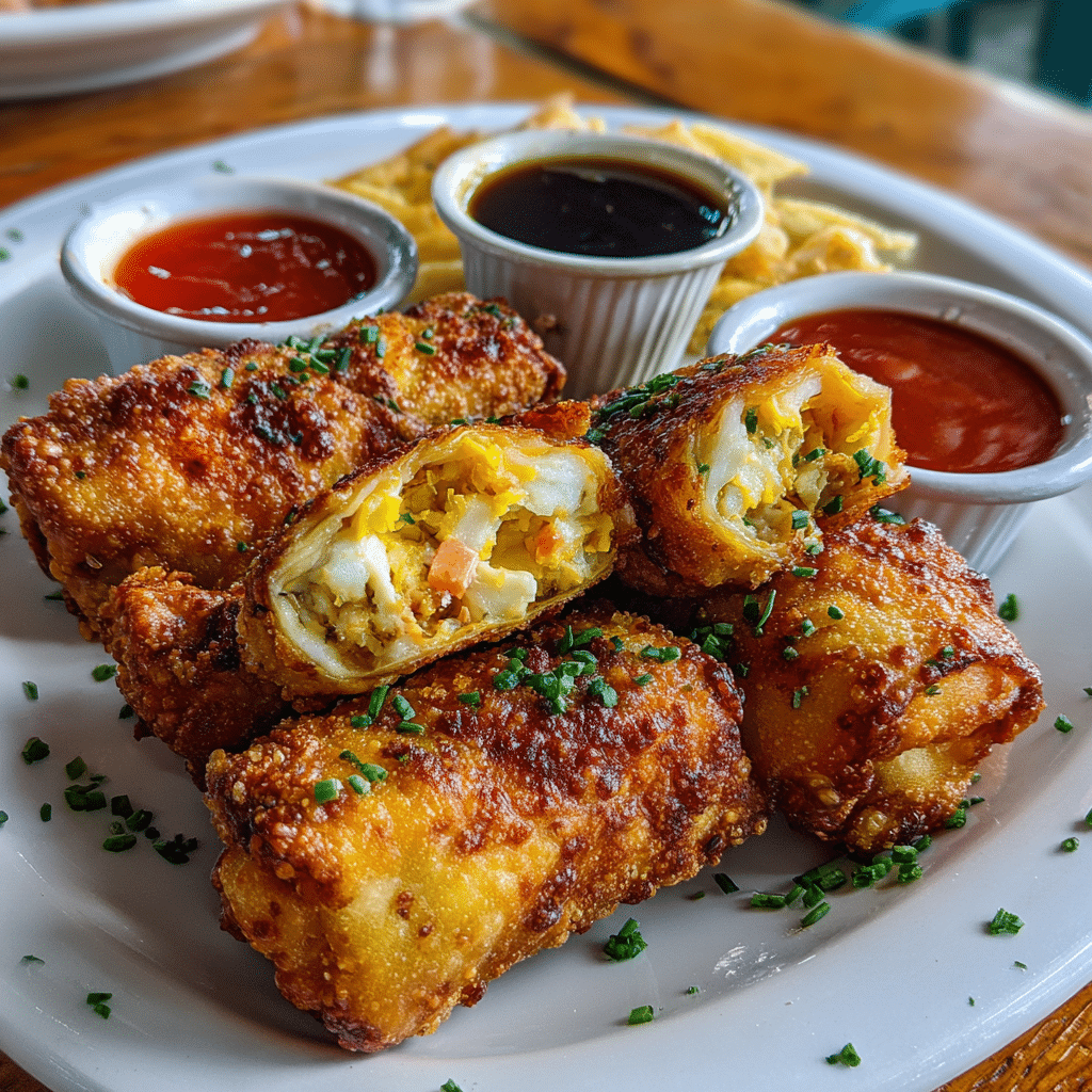 Crab Cake Egg Rolls