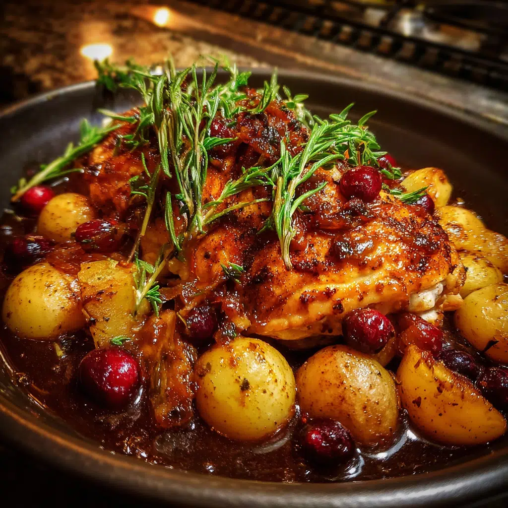Cranberry Rosemary One Pan Chicken