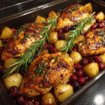 Cranberry Rosemary One Pan Chicken