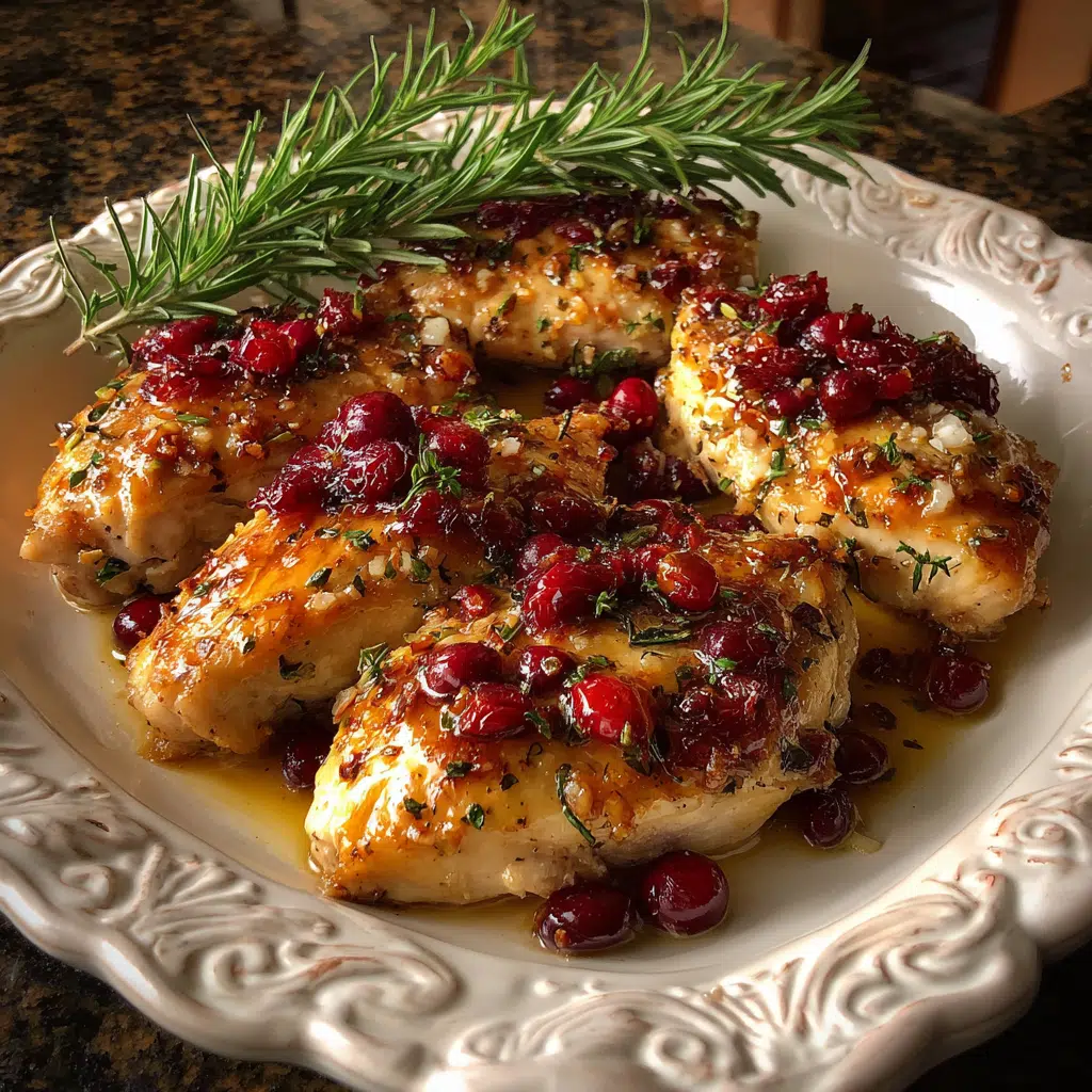 Cranberry Rosemary One Pan Chicken