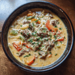 Creamy Philly Cheese Steak Soup